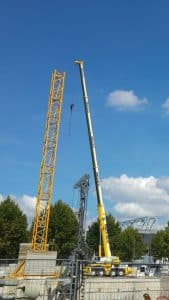 مونتاژ و دمونتاژ تاورکرین توسط موبایل کرین